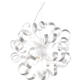 Ideal Lux - Luster na sajli VORTEX 6xE14/40W/230V pr. 53 cm srebrna/patina